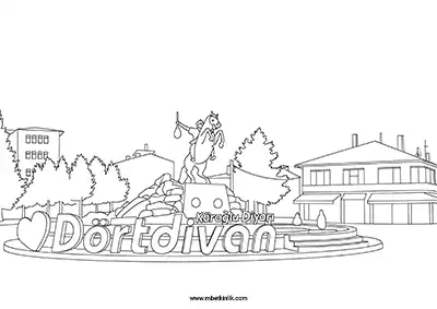 Bolu Dörtdivan Boyama Sayfası
