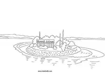 Adana Sevgi Adası Boyama Sayfası