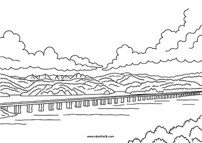 Adana Çatalan Köprüsü Boyama Sayfası