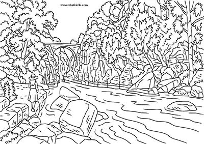 Adana Dokuzoluk Kanyonu Boyama Sayfası