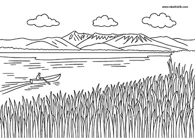 Afyonkarahisar Eber Gölü Boyama Sayfası