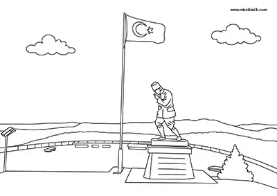 Afyonkarahisar Kocatepe Anıtı Boyama Sayfası