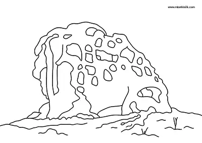 Afyonkarahisar Avdalaz Kalesi Boyama Sayfası