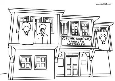 Afyonkarahisar Şuhut Atatürk Kültür ve Sanat Evi Boyama Sayfası