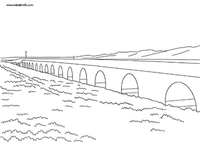 Afyonkarahisar Kırkgöz Köprüsü Boyama Sayfası