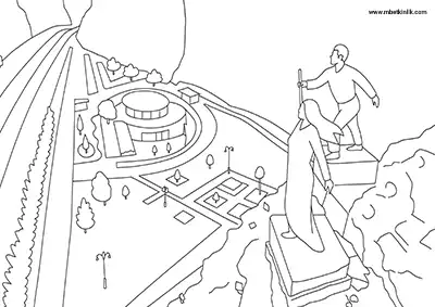 Amasya Ferhat ile Şirin Aşıklar Müzesi Boyama Sayfası