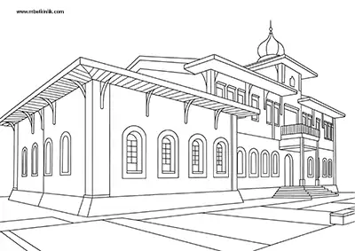 Amasya Saraydüzü Kışla Binası Millî Mücadele Müzesi Boyama Sayfası