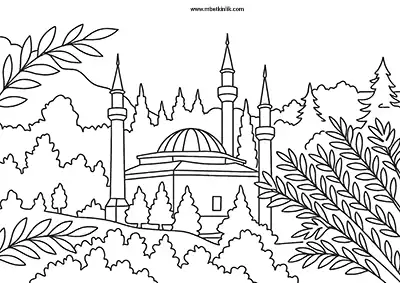 Bilecik Orhangazi Camii Boyama Sayfası