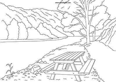 Bilecik Küçükelmalı Tabiat Parkı Boyama Sayfası