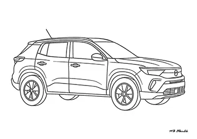 Opel Frontera Araba Boyama Sayfası