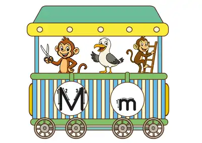 1. Sınıf İlk Okuma Alfabe Treni 12. Vagon - M Sesi