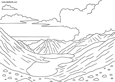 Artvin Sırt Yaylası Boyama Sayfası