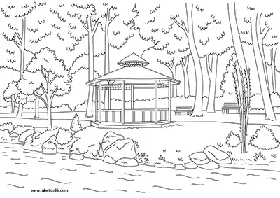 Bilecik Türbin Mesire Yeri Boyama Sayfası