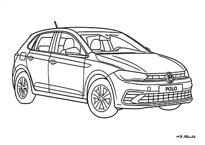 Volkswagen Polo Araba Boyama Sayfası