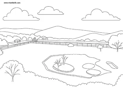 Bingöl Solhan Manzarası Boyama Sayfası