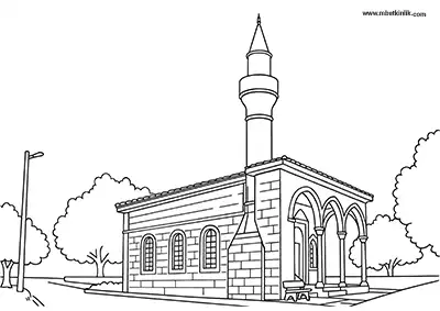 Niğde Rahmaniye Camii Boyama Sayfası