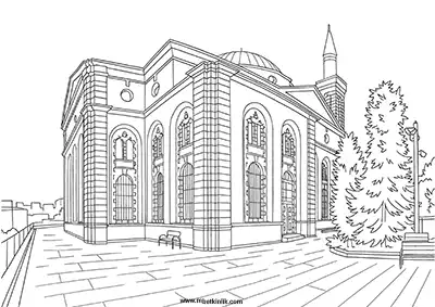 Gaziantep Kurtuluş Camii Boyama Sayfası