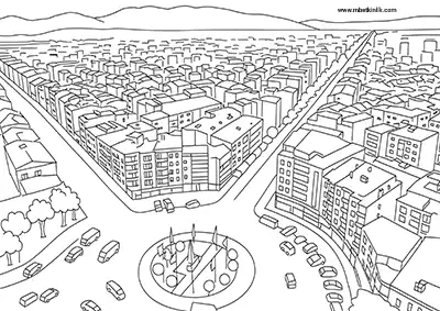 Manisa Şehir Merkezi Boyama Sayfası