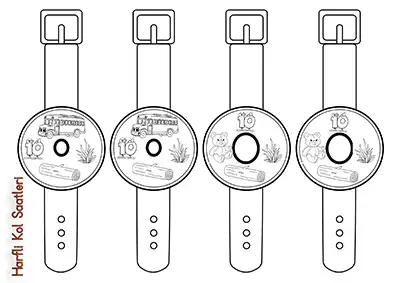 1. Sınıf İlk Okuma O Sesi Harfli Kol Saatleri Etkinliği