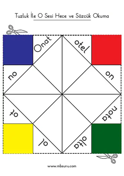 1. Sınıf O Sesi Tuzluk Oyunu (pdf)