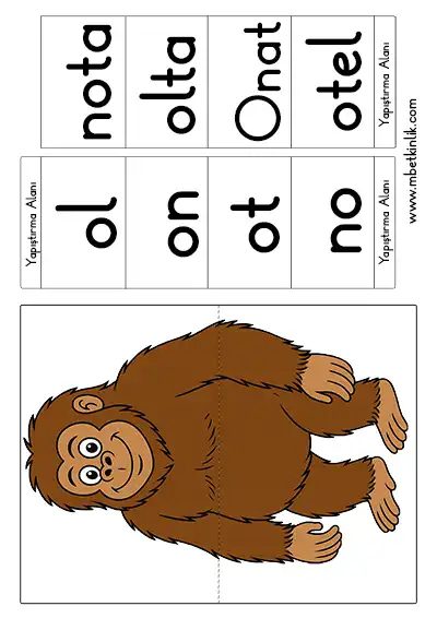 1. Sınıf İlk Okuma Orangutan İle Hece ve Sözcük Merdiveni