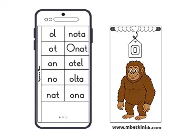 1. Sınıf İlk Okuma – Telefon Ekranında Hece ve Sözcük Okuma Etkinliği - O Sesi