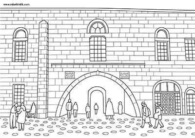 Diyarbakır Dağ Kapı (Harput Kapı) Boyama Sayfası