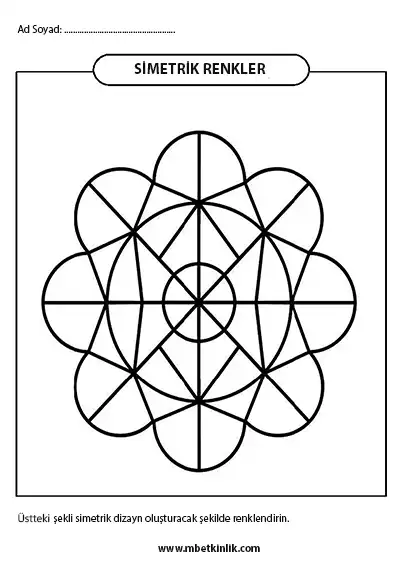 2. Sınıf Matematik – Simetrik Renkler Boyama Etkinliği