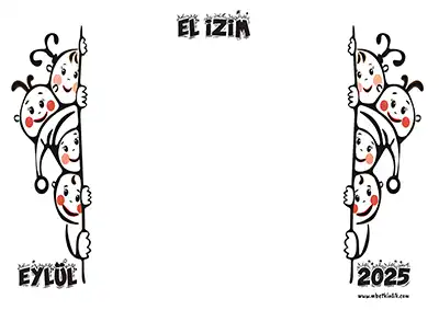 1. Sınıf İlk Gün Etkinliği – El İzim Şablonu - Sevimli Yüzler - (Eylül 2025)