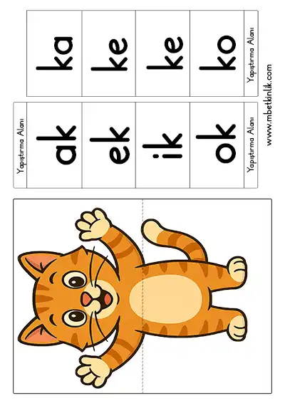 1. Sınıf İlk Okuma Kedi ve Köpek İle Hece ve Sözcük Merdiveni