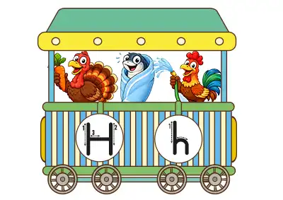 1. Sınıf İlk Okuma Alfabe Treni 25. Vagon - H Sesi