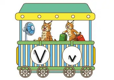 1. Sınıf İlk Okuma Alfabe Treni 26. Vagon - V Sesi