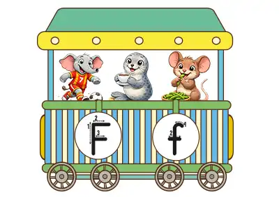 1. Sınıf İlk Okuma Alfabe Treni 28. Vagon - F Sesi